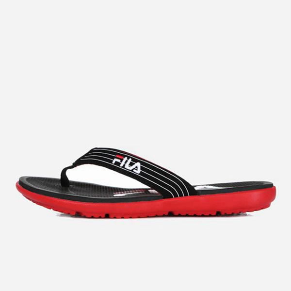 Sandalias Fila Hombre Negras - Slick Thong - España 352861OVF